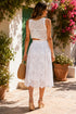 Camellia Eyelet Midi Skirt