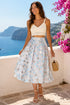 Celeste Bubble Hem Midi Skirt