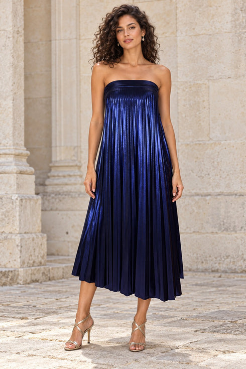 Celeste Dress – Midnight Blue