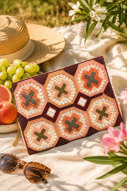 Beaded Clutch Bag