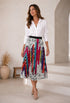 Ingrid Pleated Midi Skirt - Battenburg