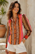 Lorca Blouse - Tulum Stripe