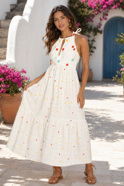 Lamar Maxi Dress - Sugar Dot
