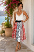 Santorini Mosaic Midi Skirt