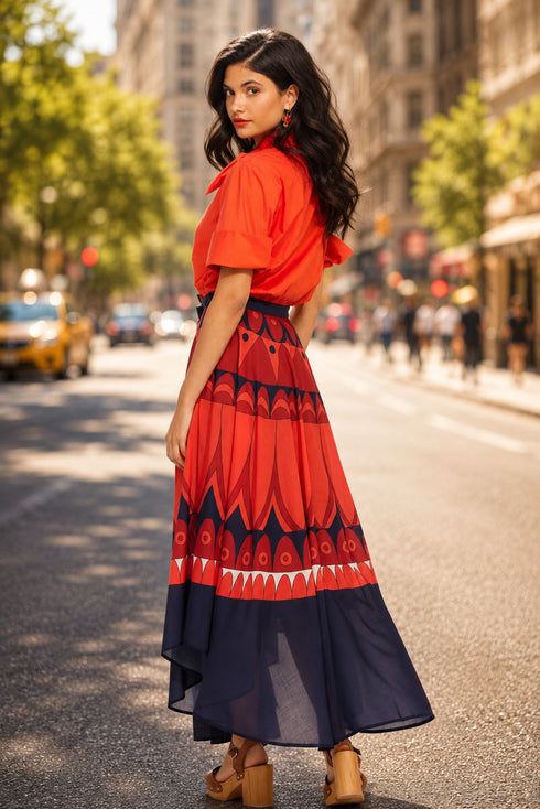 Sinead Maxi skirt - Neptune