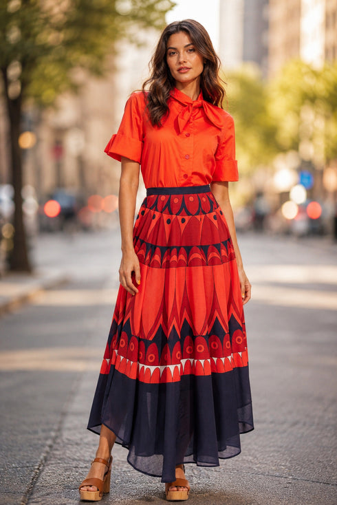 Sinead Maxi skirt - Neptune