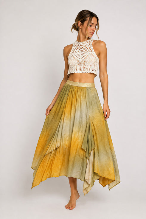 Sunwashed Handkerchief Skirt