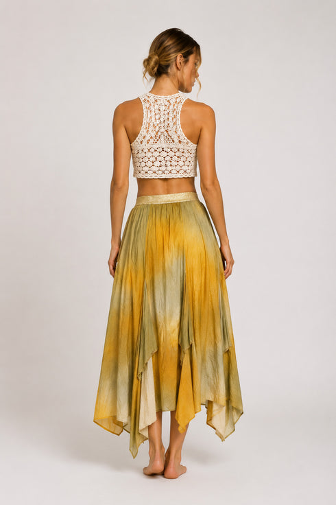 Sunwashed Handkerchief Skirt