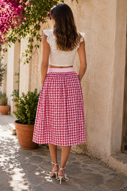 Gigi Skirt – Pink Picnic Plaid