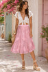 Maribel Skirt – Pink Dahlia Lace