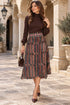 Marigold Stripe Midi Skirt