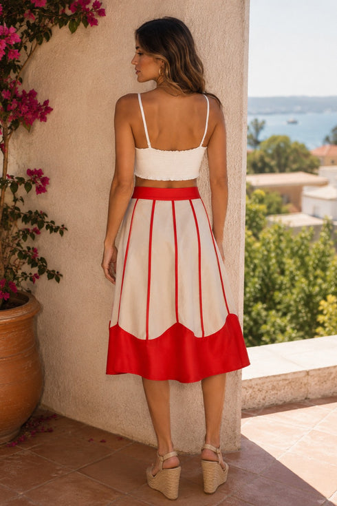 Marisol Skirt – Poppy Cream