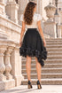 Noir Petal Waltz Skirt