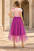 Pink Champagne Tulle Skirt
