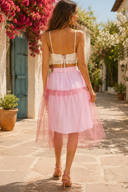Rosalie Skirt – Pink Tulle