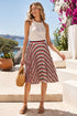 Valeria Skirt - Heartthrob Stripe