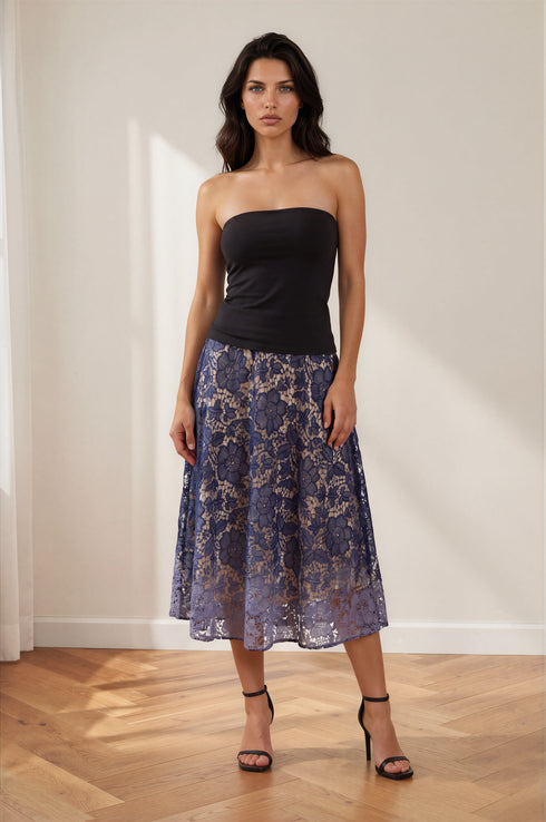 Lace Midi Skirt