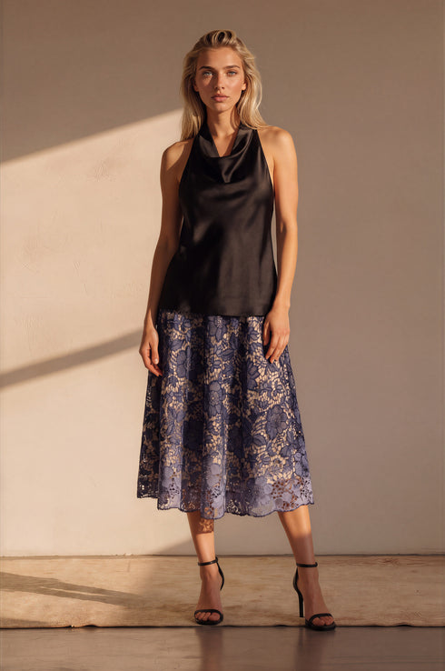 Lace Midi Skirt