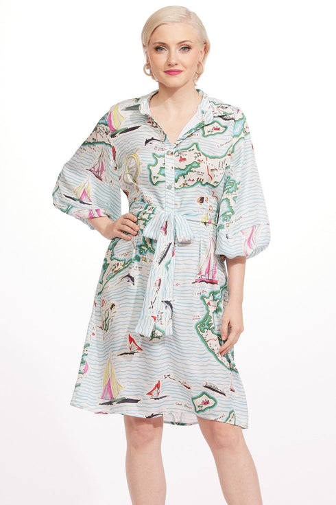 Harper Dress - Sailboats