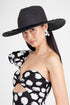 Black Fringe Straw Hat