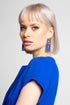 Electric Blue Rectangle Earring