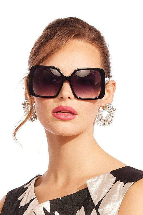 Large Frame Black Sunglasses