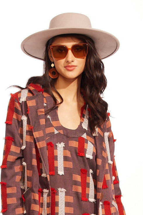 Large Frame Brown Sunglasses