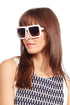 Large Frame White Sunglasses