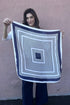 Large Navy Scarf