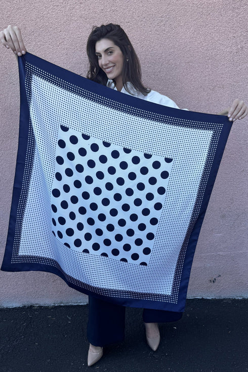 Large Navy Scarf
