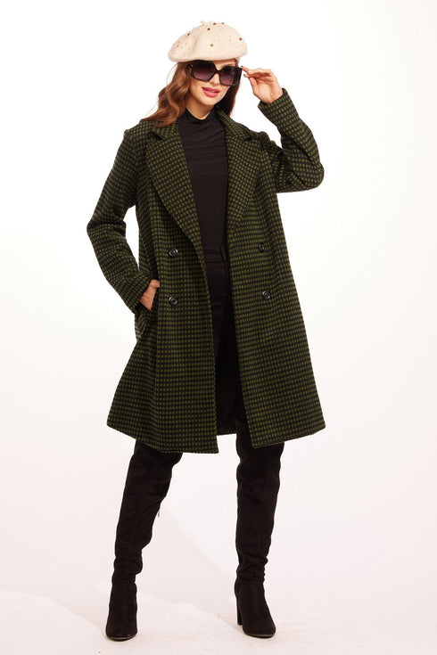 Chester Coat - Green Dot