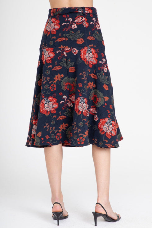 Allas Skirt – Sapphire Damask