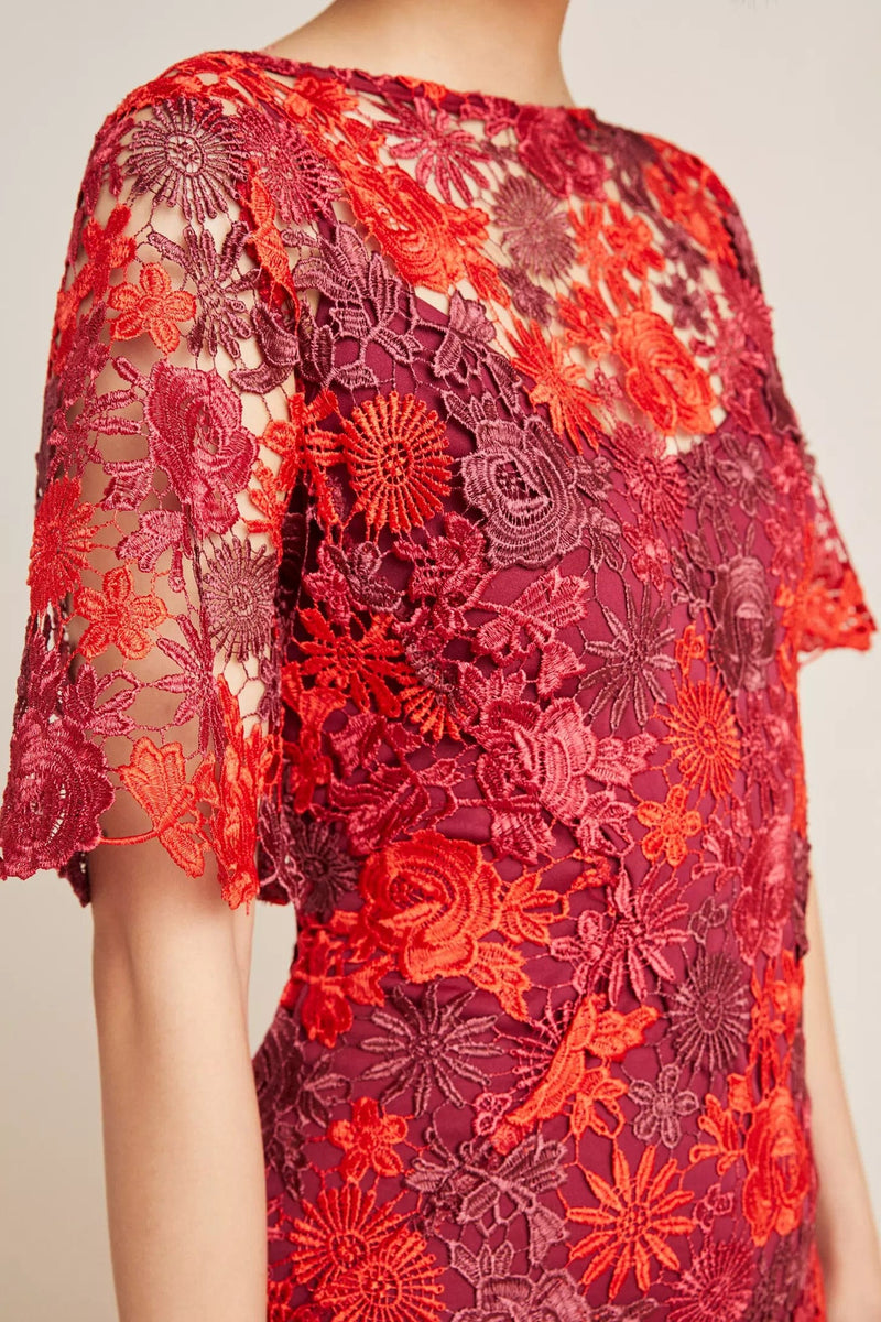 Brigitte Midi Lace Embroidered Midi Dress – Eva Franco