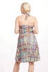 Celina Halter Dress - Teal Plaid