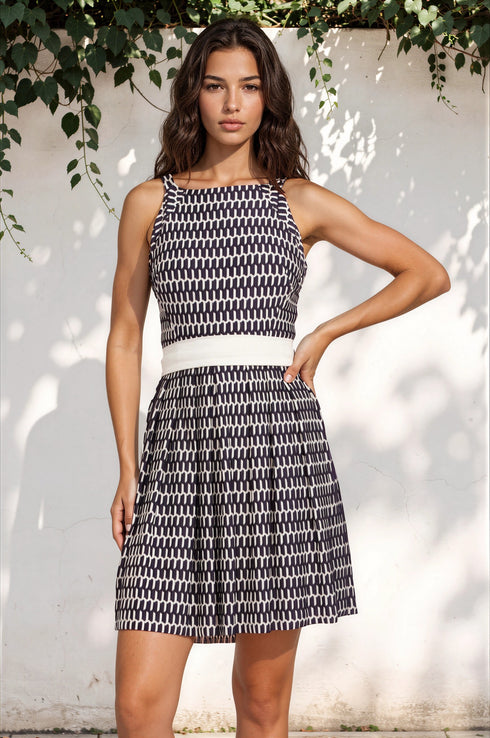 Chloe Dress - Canal Blue