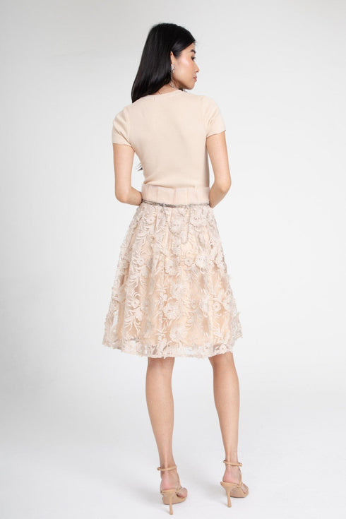 Dorothy Dress with Jeweled Neckline - Bloomsfield