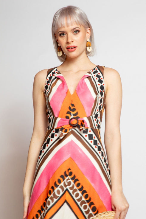 Dorsette Dress - Tulum Stripe