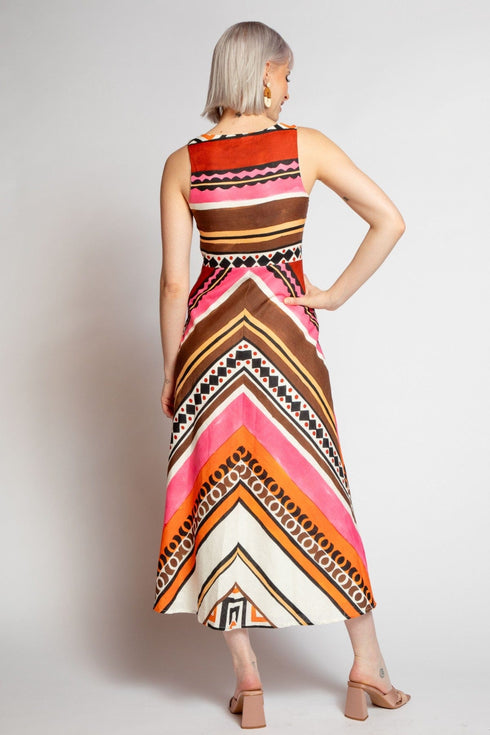 Dorsette Dress - Tulum Stripe