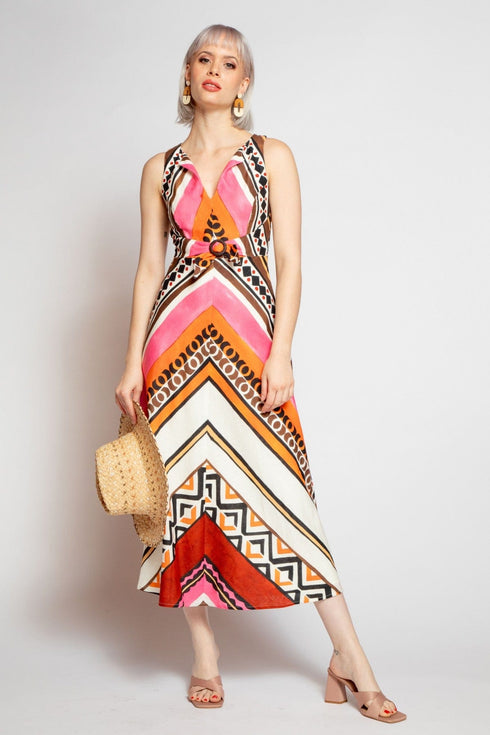 Dorsette Dress - Tulum Stripe