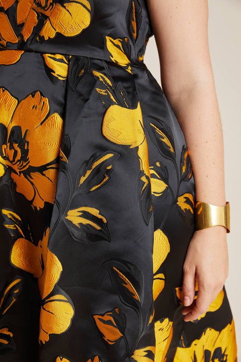 Eileen Jacquard Floral Midi Dress