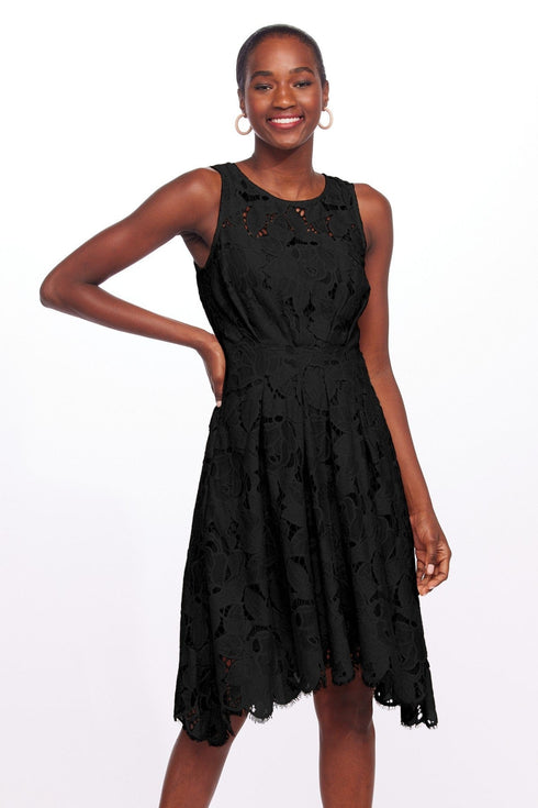 Elsa Dress - Black Margo Lace