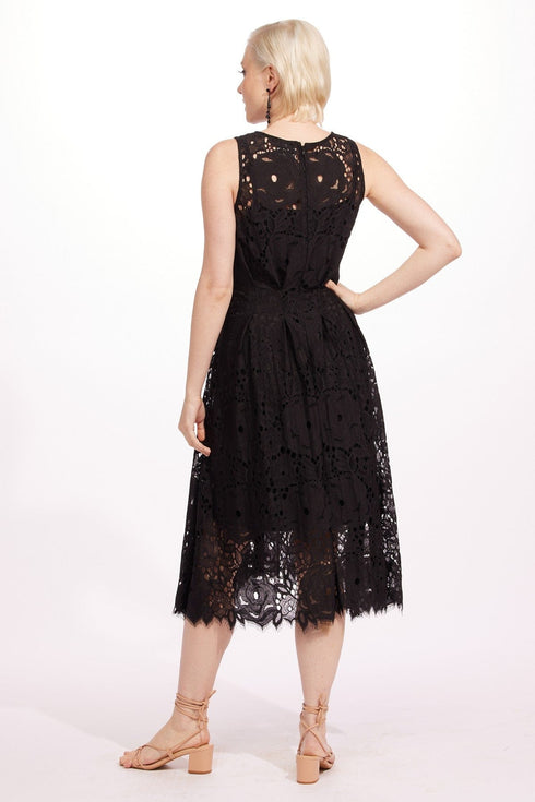 Elsa Dress - Black Margo Lace