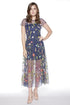 Erika Dress - Navy Floral