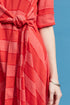 Ezra Dress - Red Stripe Linen