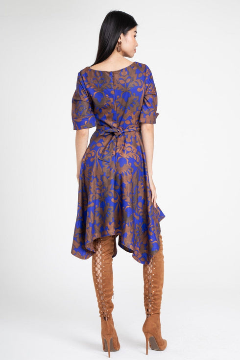Ezra Dress – Royal Damask