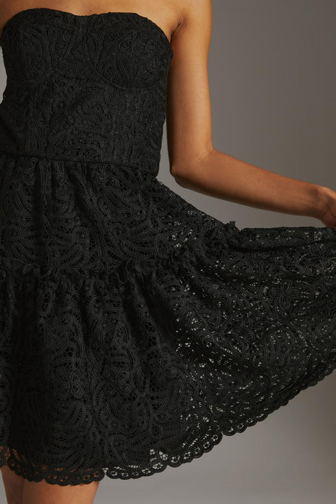 Floral Lace Mini Dress