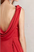 Gazelle Open Back Dress- Red Rooster
