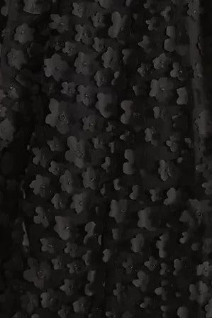 Halter Swing Mini Dress - Black Petal