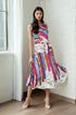 Jolie Pleated Midi Dress - Battenburg