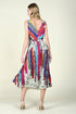 Jolie Pleated Midi Dress - Battenburg